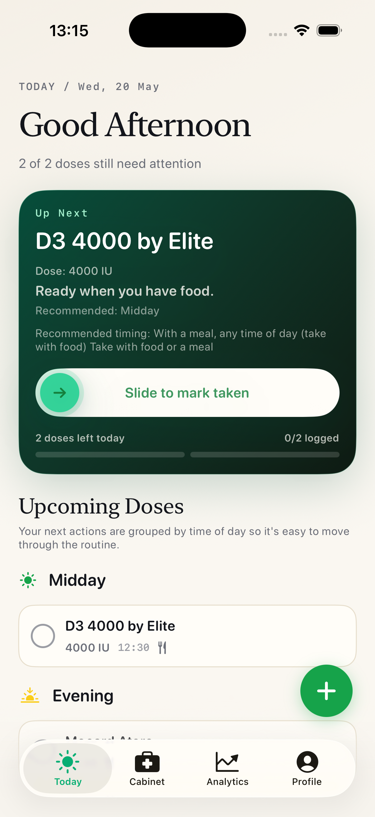 Stack My Med medication tracker with daily pill reminder and supplement schedule
